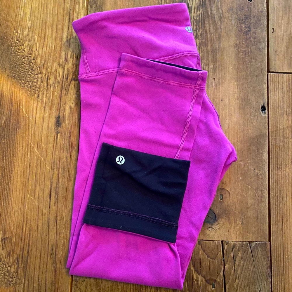 Lululemon Wunder Under Reversible Crop
